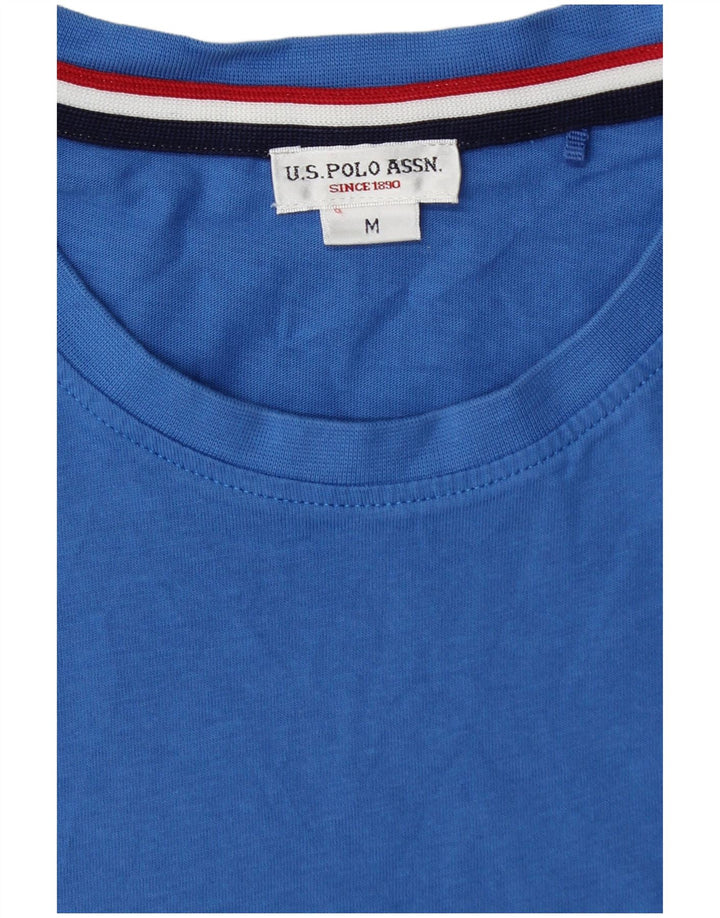 Polo Assn. T-shirt da uomo Top in cotone blu medio