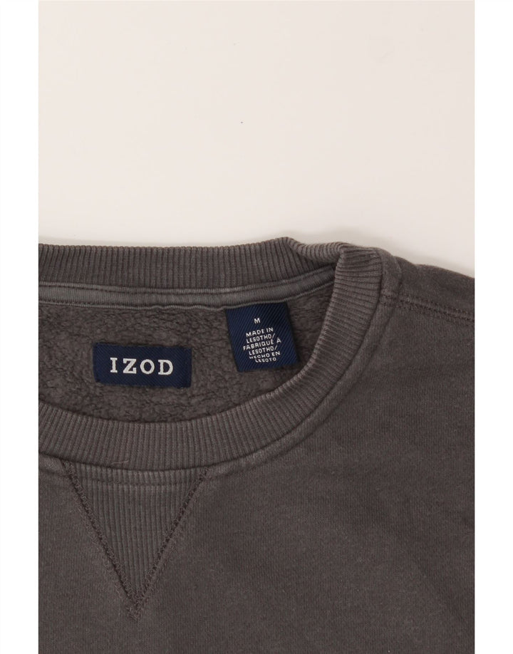 IZOD Mens Sweatshirt Jumper Medium Grey Vintage Izod and Second-Hand Izod from Messina Hembry 