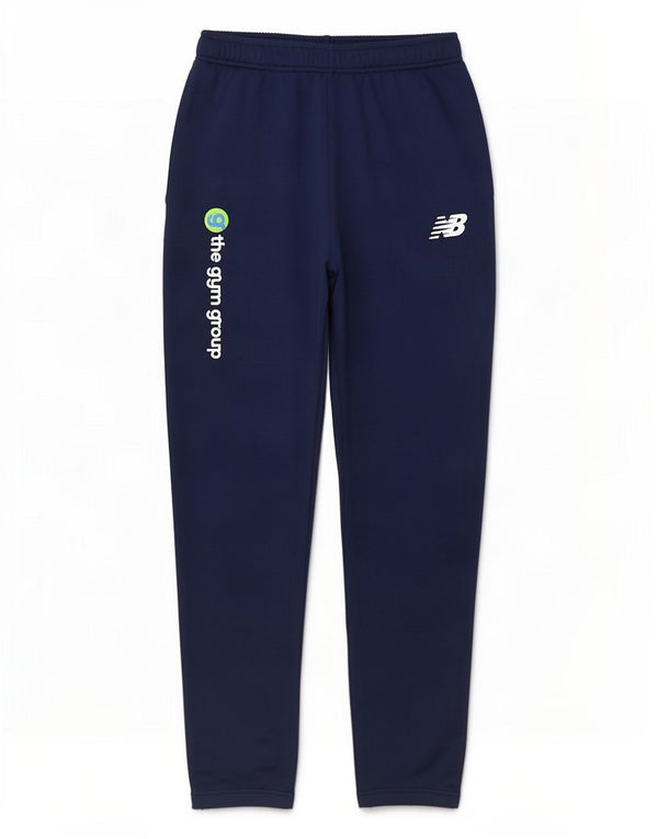 Pantaloni da tuta con grafica New Balance da uomo in poliestere medio blu navy