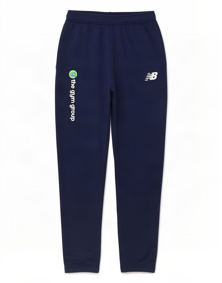 Pantaloni da tuta con grafica New Balance da uomo in poliestere medio blu navy