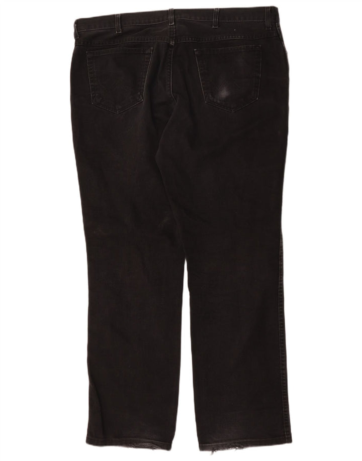Jeans dritti da uomo Wrangler Texas W42 L34 cotone nero