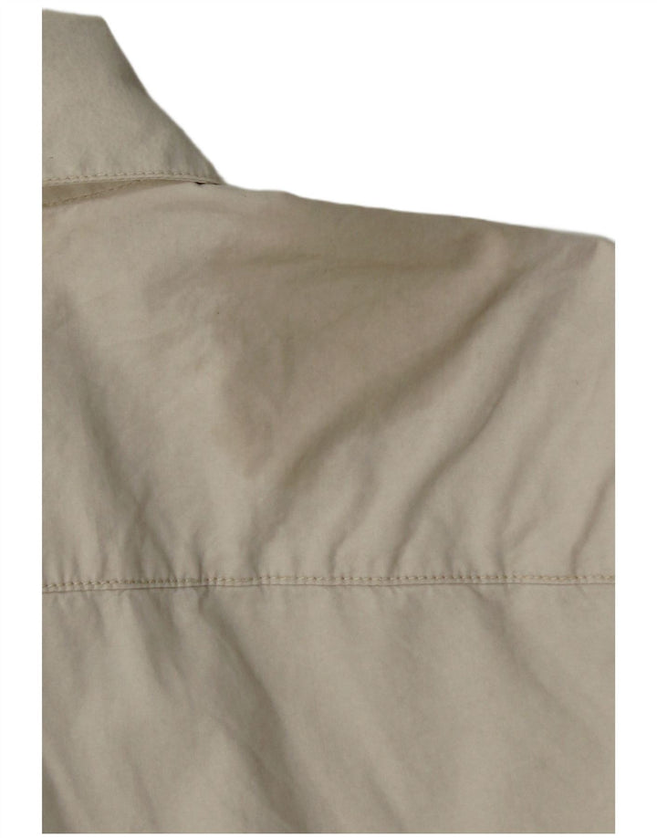 Camicia da uomo Calvin Klein grande in cotone beige