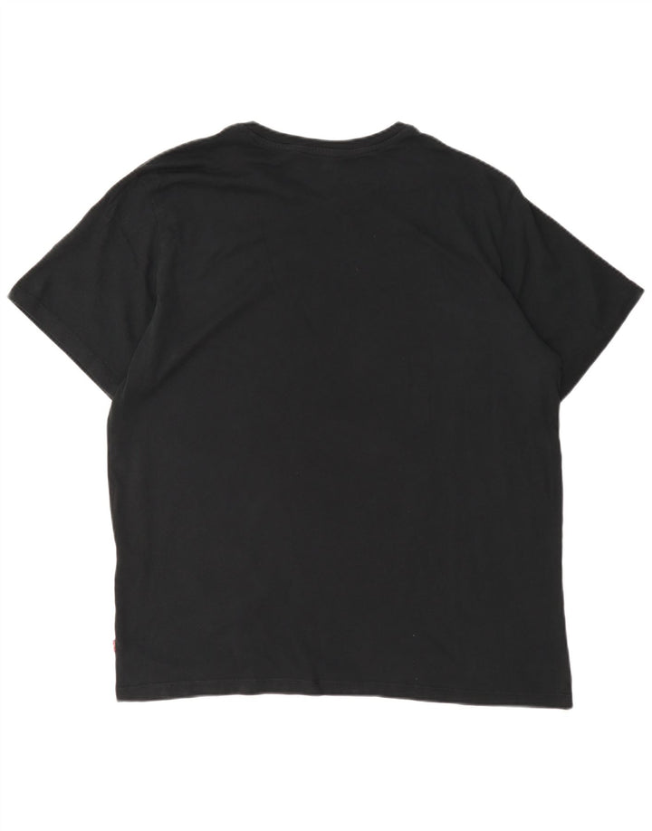T-shirt grafica da uomo Levi's Top grande in cotone nero