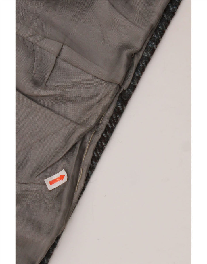 Giacca blazer da uomo a 2 bottoni VINTAGE UK 38 pied de poule grigio medio