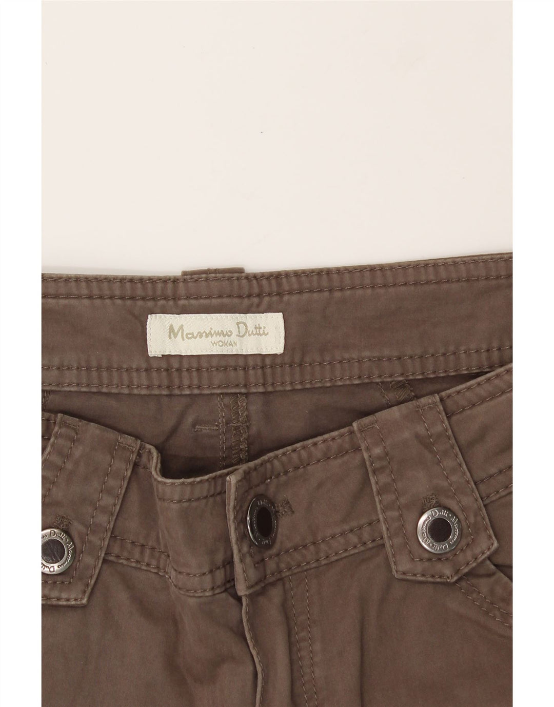 MASSIMO DUTTI Womens Straight Casual Trousers W30 L30 Brown Vintage Massimo Dutti and Second-Hand Massimo Dutti from Messina Hembry 