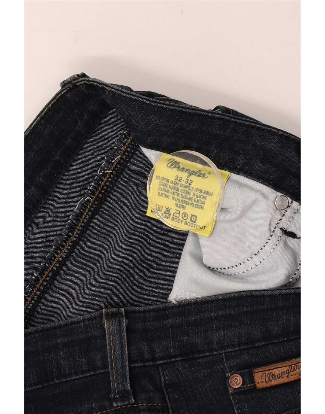 Jeans Bootcut da donna Wrangler W32 L32 cotone blu navy