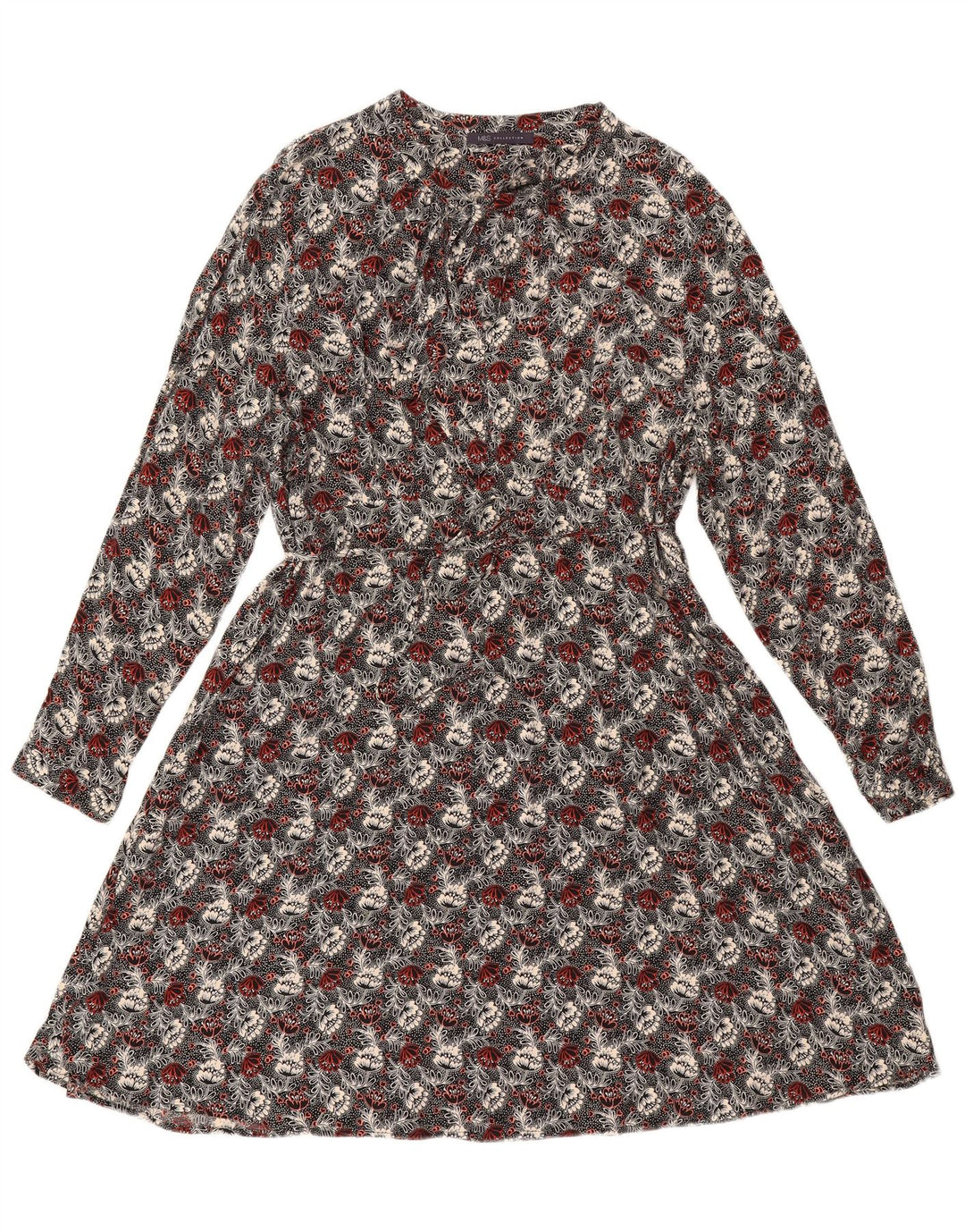 MARKS & SPENCER Womens A-Line Dress UK 20 2XL Multicoloured Floral
