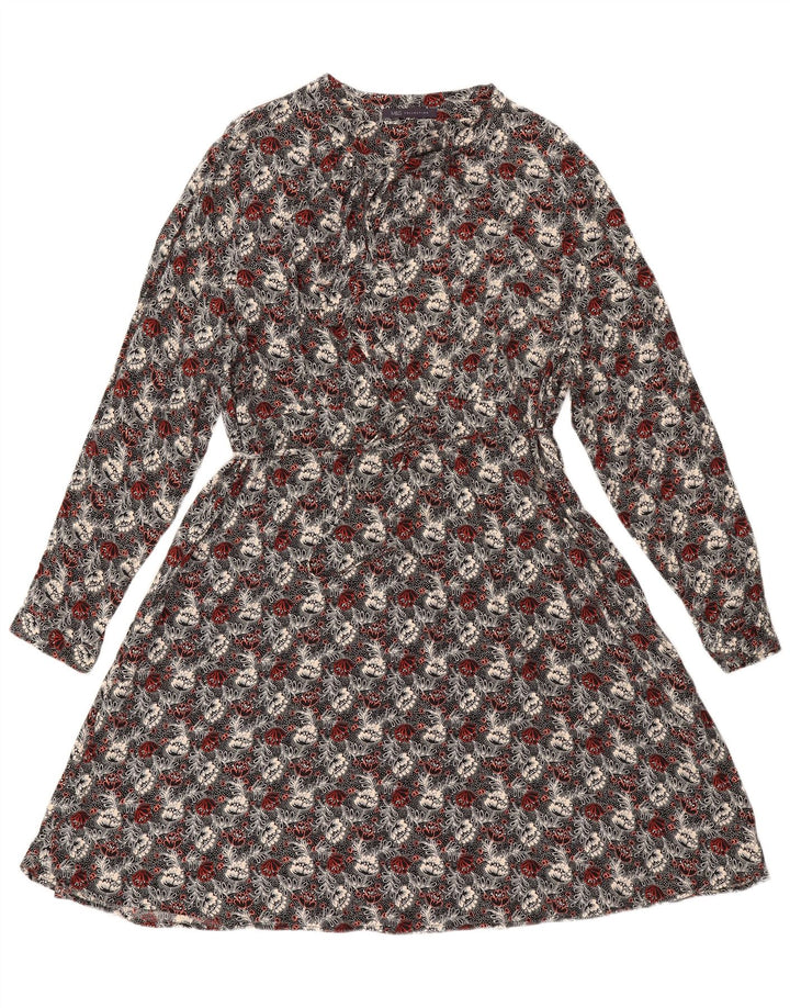 MARKS & SPENCER Womens A-Line Dress UK 20 2XL Multicoloured Floral