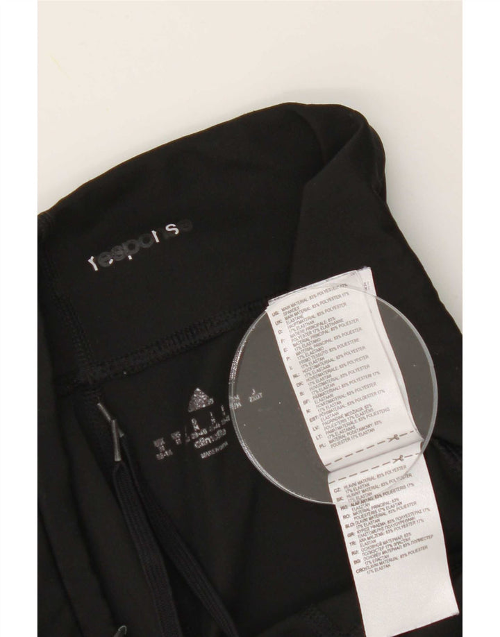 Leggings Adidas Climalite da donna UK 12/14 Medium Black Colourblock