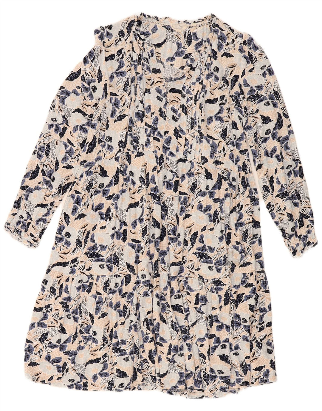 Abito a strati a maniche lunghe da donna Fat Face UK 14 Medio floreale multicolore