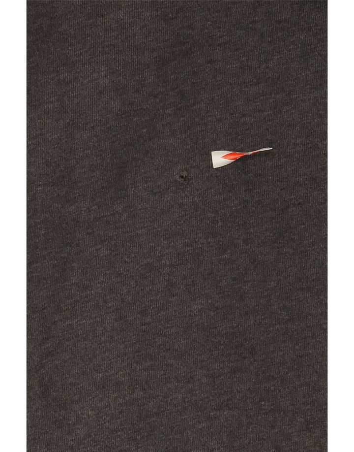 Maglione con cappuccio e zip da uomo Timberland in cotone screziato grigio medio