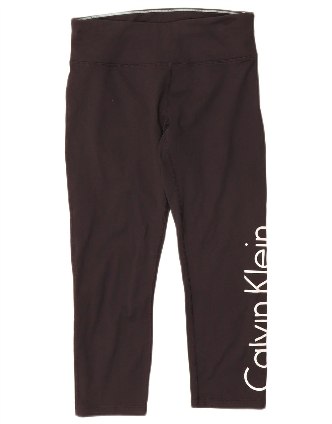 Leggings grafici da donna Calvin Klein UK 10 piccoli nylon nero