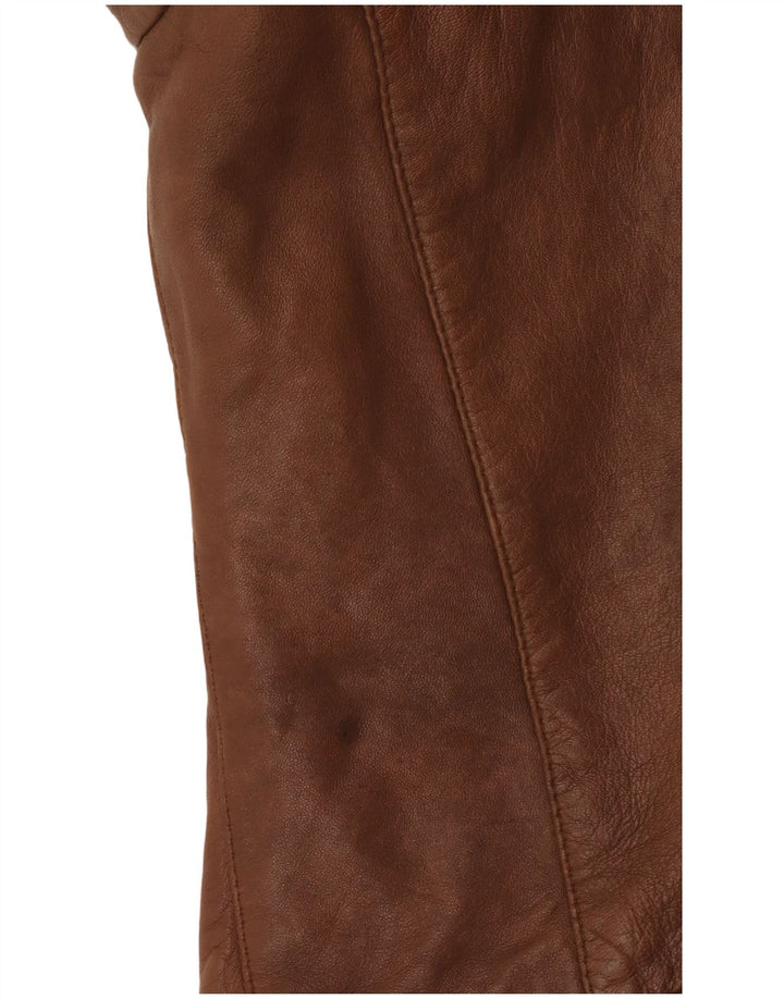 Giacca In Pelle Donna Conbipel IT 46 Large Pelle Marrone