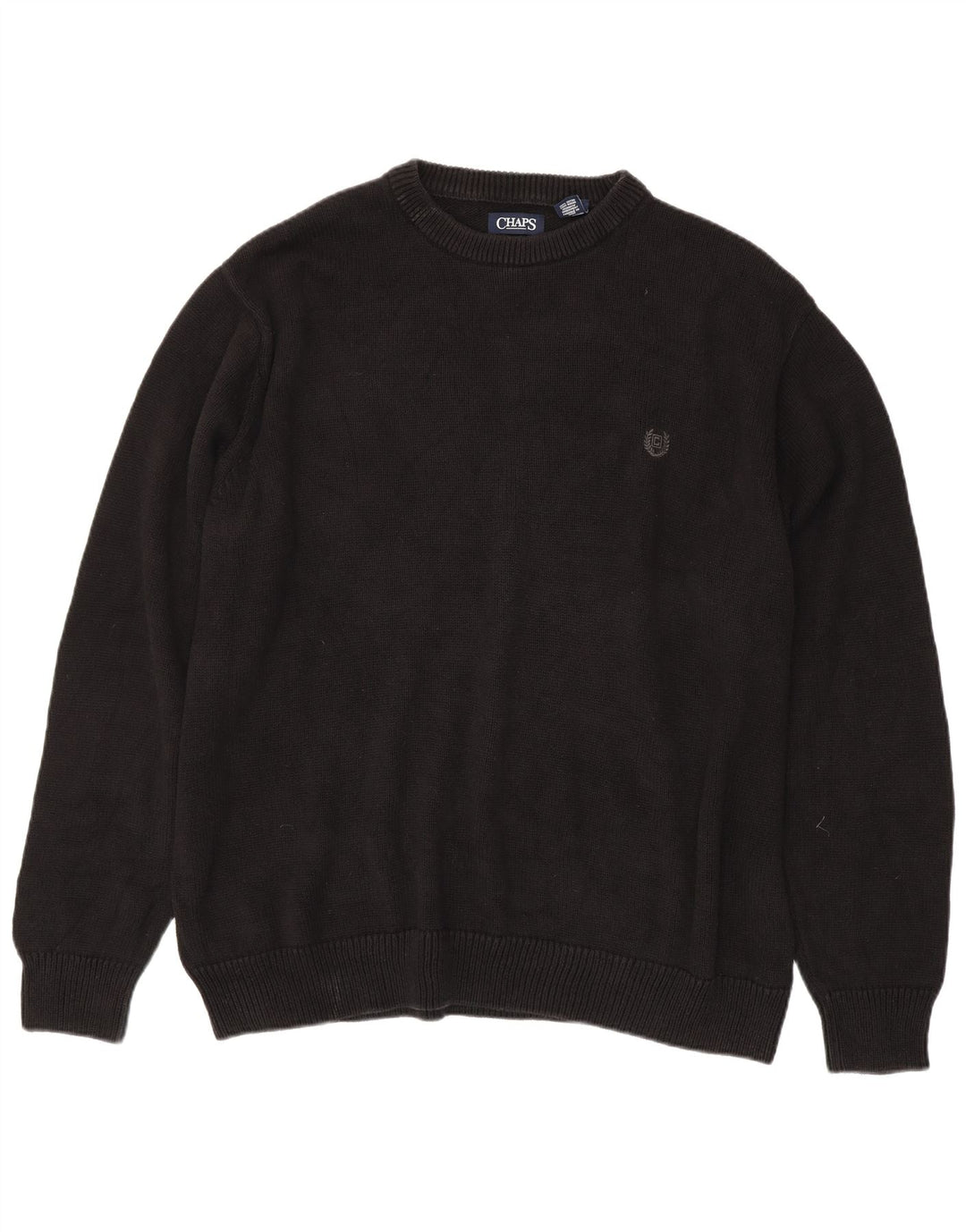 Maglione maglione girocollo alto da uomo CHAPS 3XL cotone nero