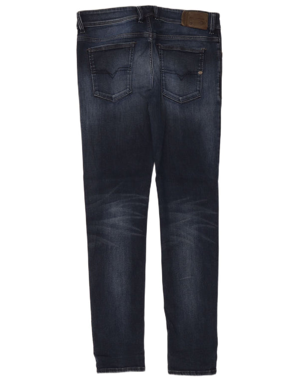 Jeans skinny slim slim da uomo Diesel W33 L32 in cotone blu navy