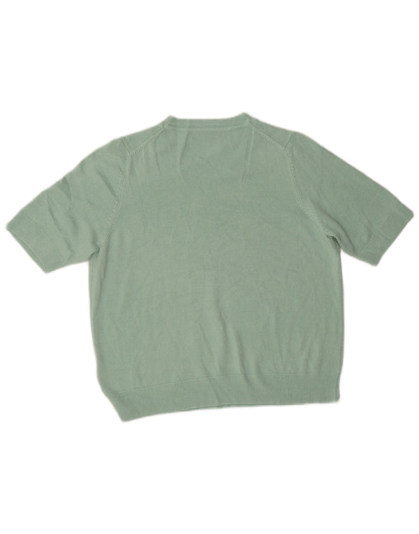 Maglione maglione girocollo da donna Marks & Spencer UK 16 grande turchese