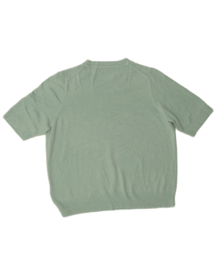 Maglione maglione girocollo da donna Marks & Spencer UK 16 grande turchese