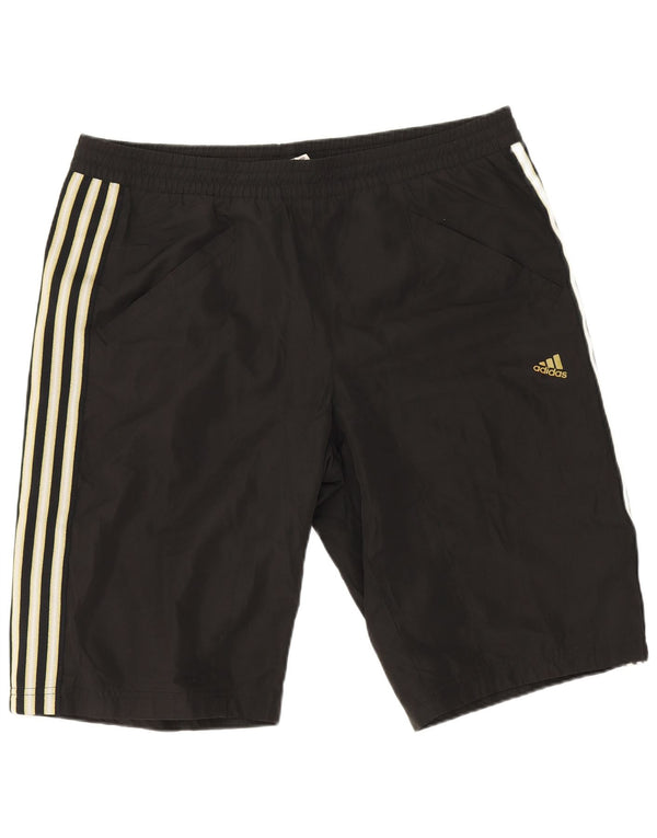 Pantaloncini sportivi Adidas Climalite da uomo medio poliestere nero
