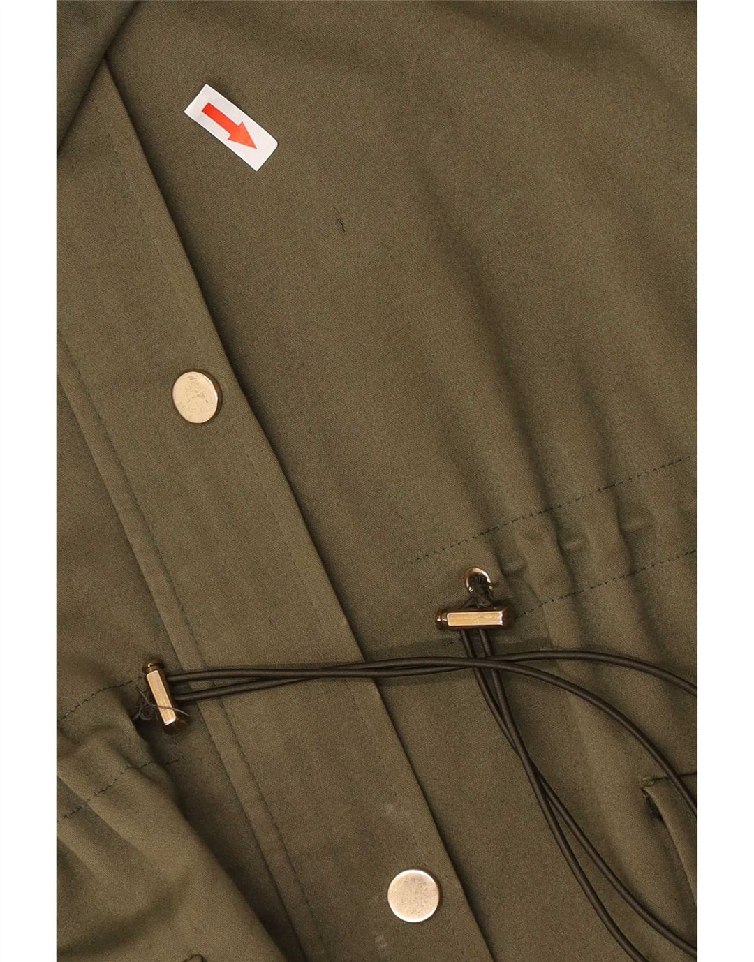 Giacca parka oversize con cappuccio da donna Reiss UK 8 piccola in cotone kaki