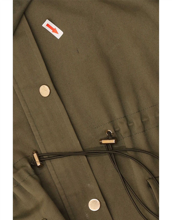 Giacca parka oversize con cappuccio da donna Reiss UK 8 piccola in cotone kaki