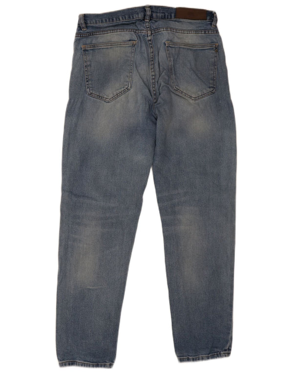 Jeans affusolati da uomo Zara EU 42 Large W32 L30 Blu