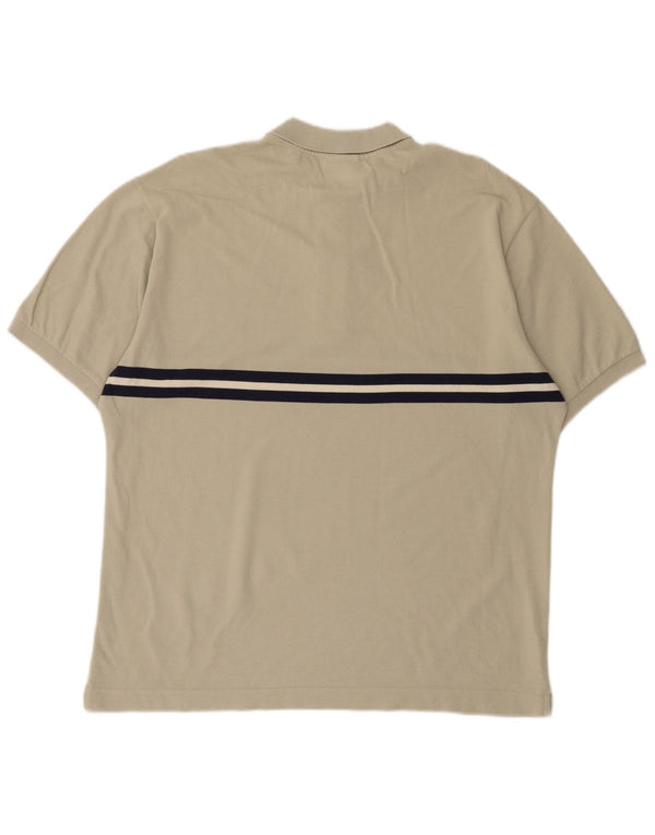 Polo da uomo Lacoste taglia 7 2XL a righe beige