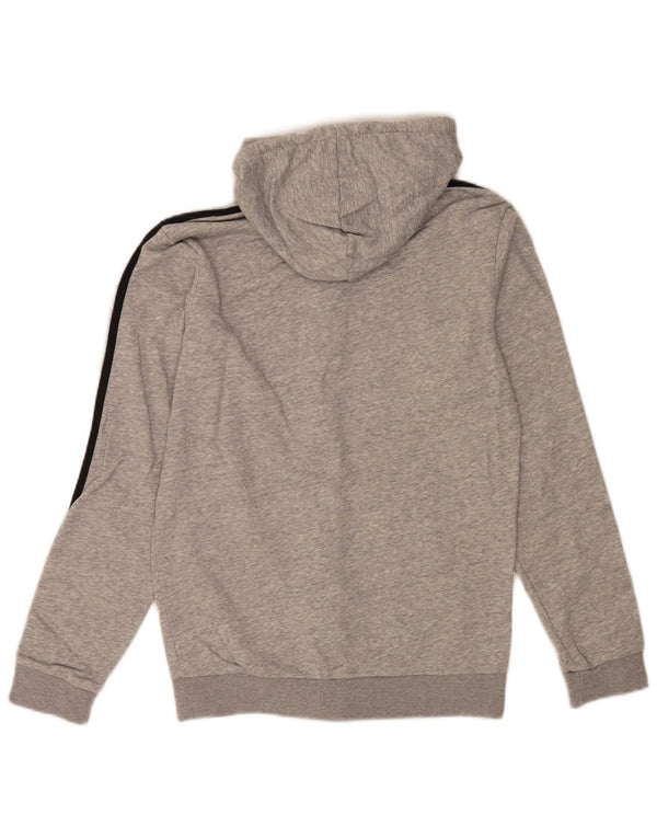 Adidas Mens Zip Hoodie Sweater Small Grey Cotton