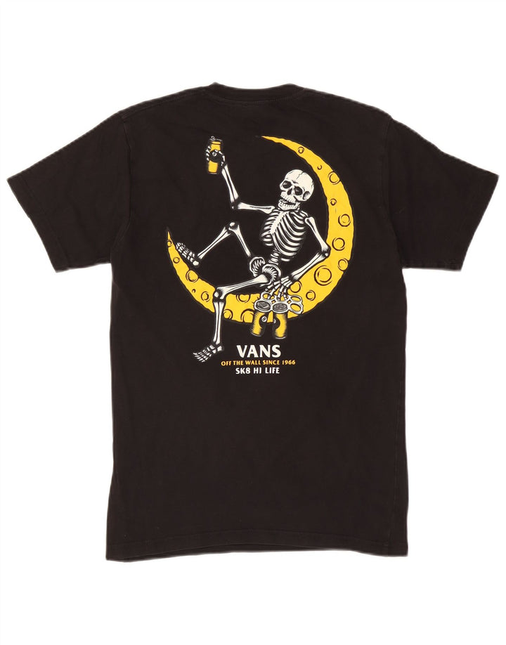 T-shirt grafica da uomo con vestibilità classica VANS, piccola, in cotone nero