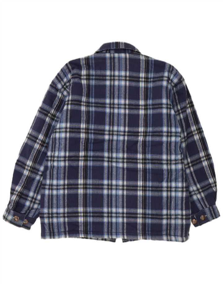 Billabong Camicia da uomo in flanella Sherpa Lumberjack a quadri blu navy medio