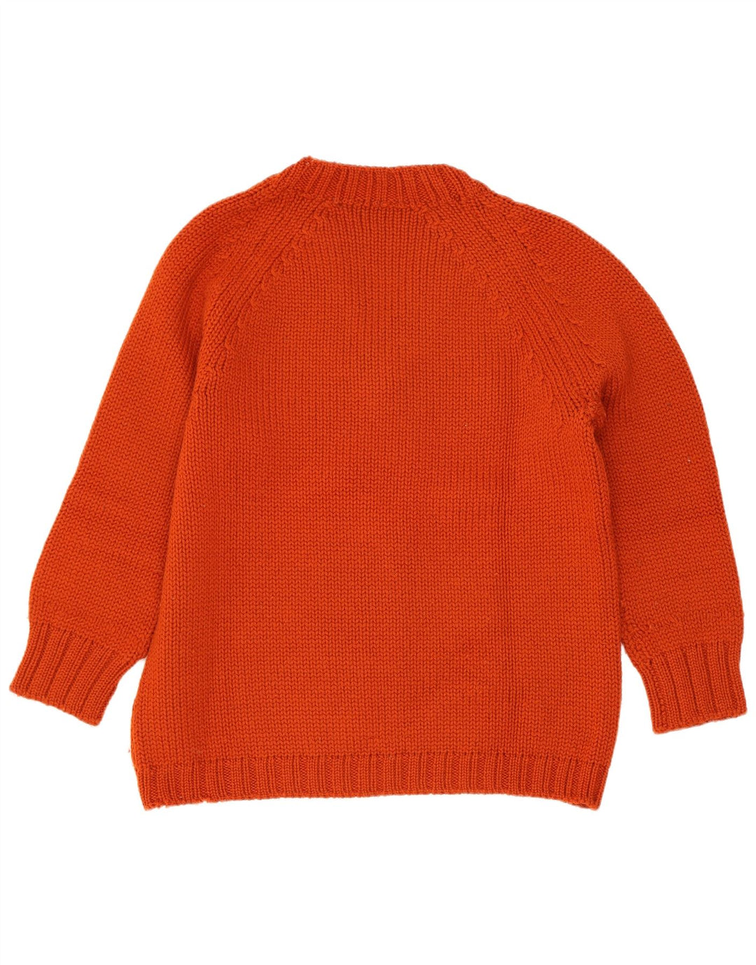 Maglione maglione vintage da donna con scollo a V UK 14 rosso medio