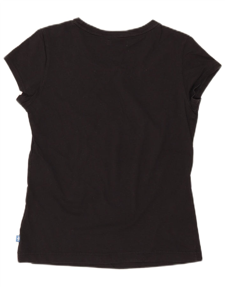 T-shirt grafica da donna ADIDAS Top IT 40 Small in cotone nero