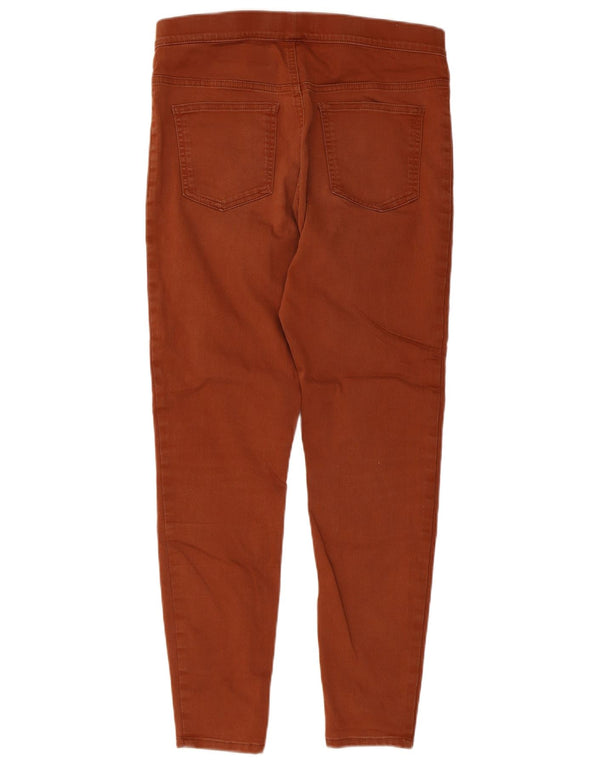 Jeans Jeggings corti da donna Marks & Spencer UK 12 medio W30 L26 cotone marrone