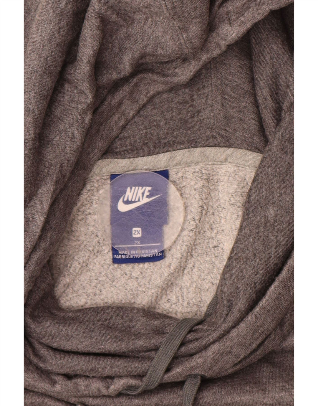 Felpa con cappuccio da uomo NIKE 2XL in cotone grigio