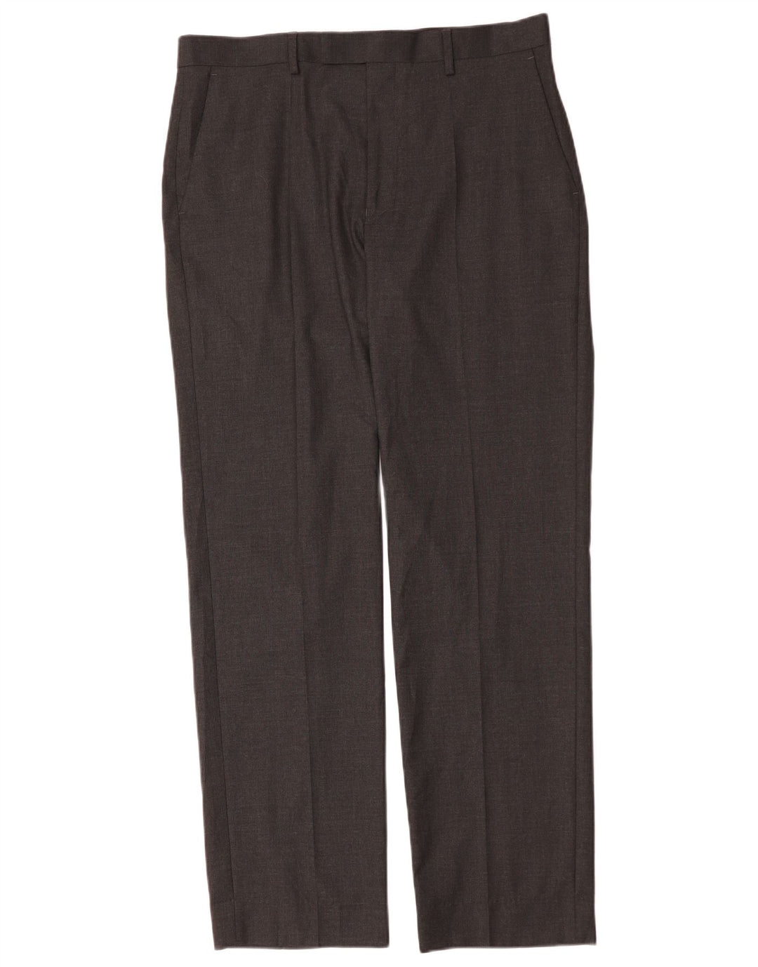 Pantaloni da abito dritti Regular Fit Marks & Spencer da uomo W34 L33 Grigi