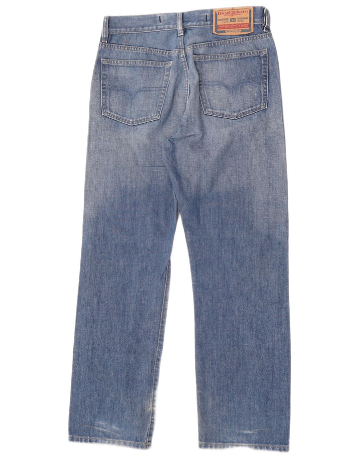 Jeans dritti da uomo Diesel W31 L30 in cotone blu