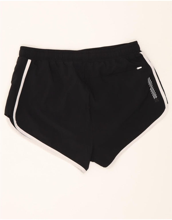 Pantaloncini sportivi da donna Superdry UK 16 Large Nero Poliestere