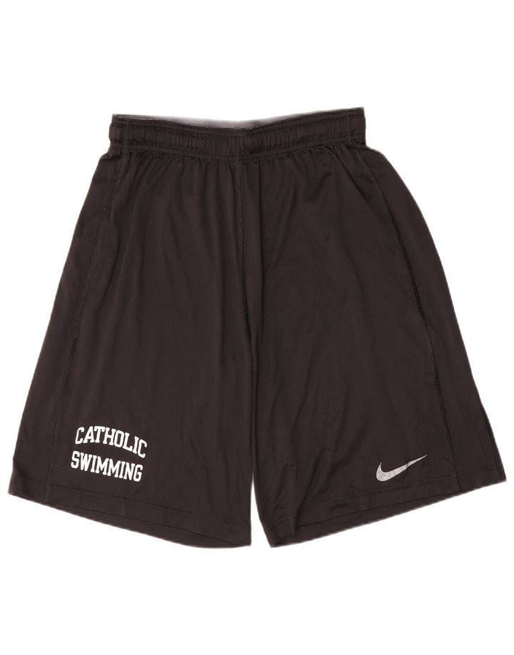 Pantaloncini sportivi Nike Dri Fit Graphic da uomo, poliestere nero medio