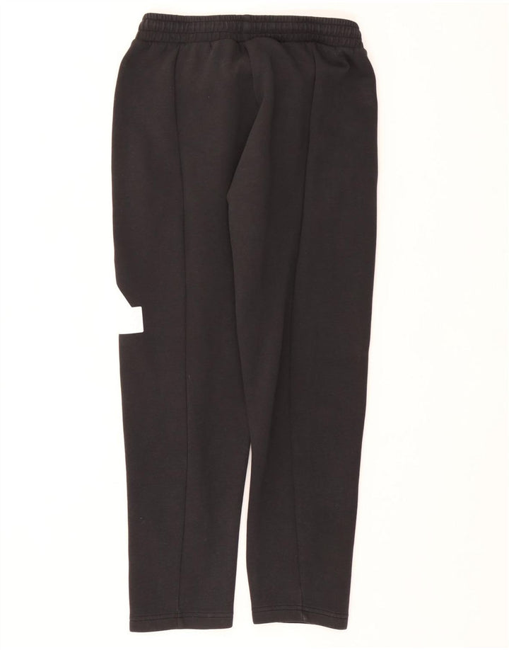 Pantaloni da tuta grafica Adidas da uomo in cotone nero medio