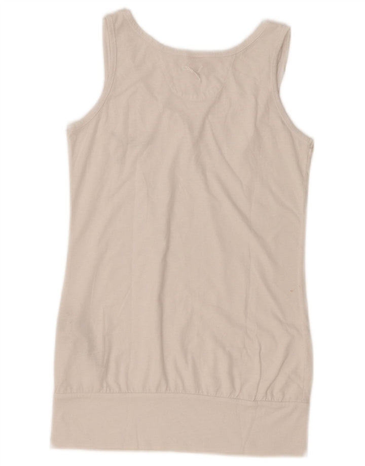 Canotta da donna Puma UK 10 piccola bianca in poliestere