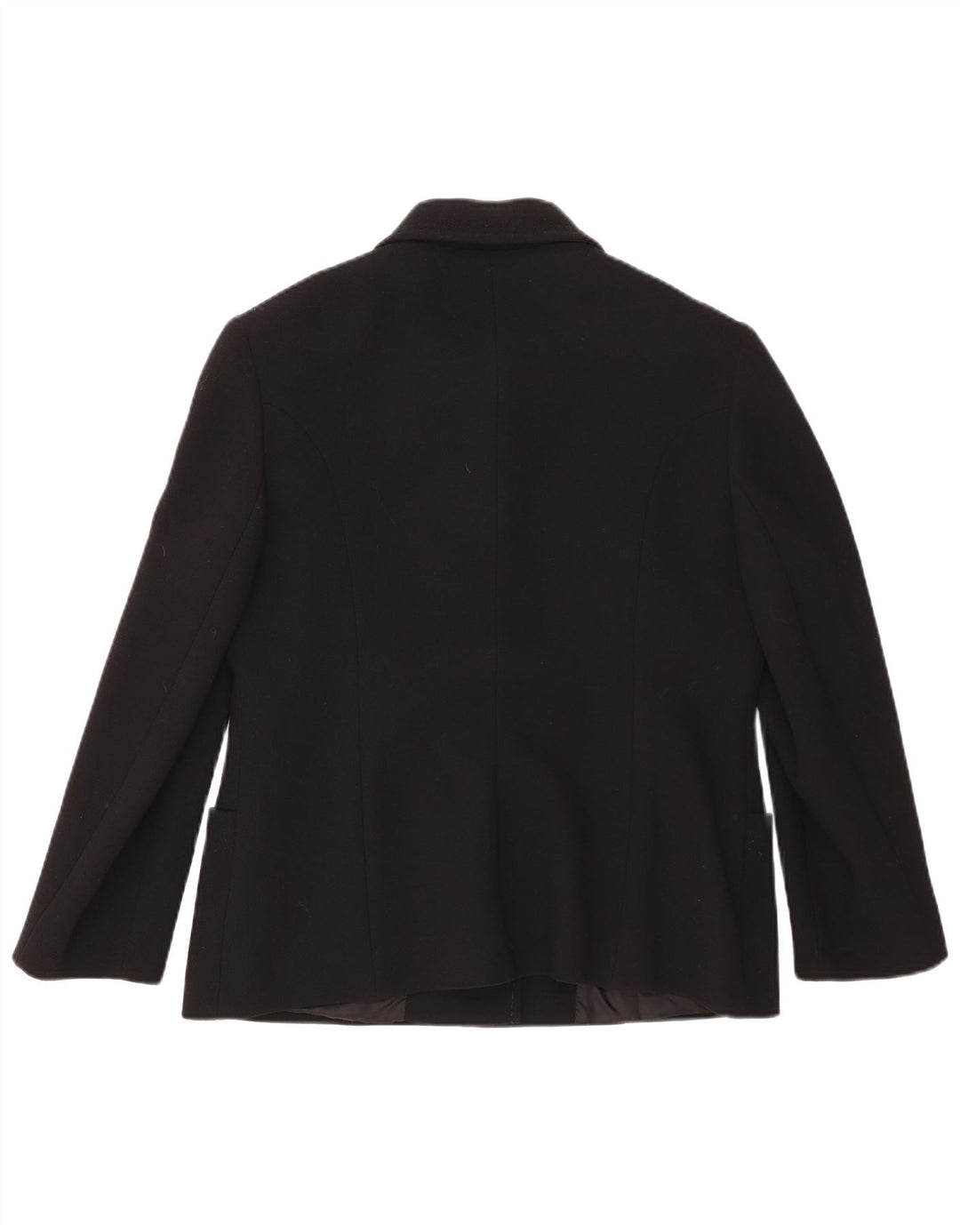 Giacca blazer vintage da donna a 3 bottoni UK 18 XL in lana nera
