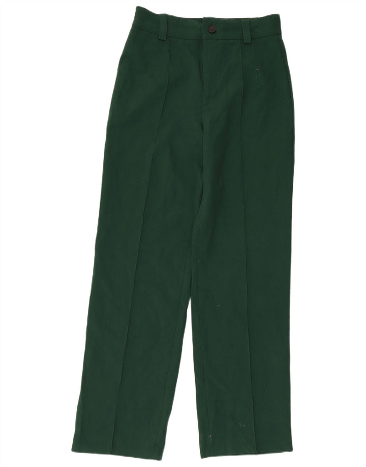 Pantaloni da abito dritti da donna Zara medi W28 L31 poliestere verde