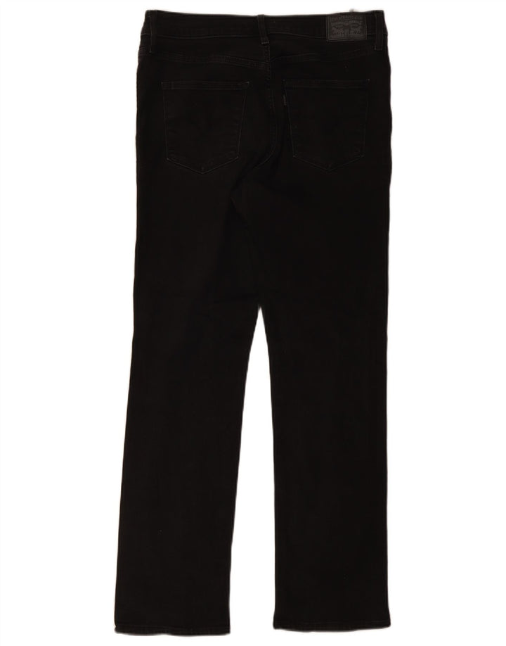 Jeans dritti modellanti Levi's 314 da donna W31 L30 cotone nero