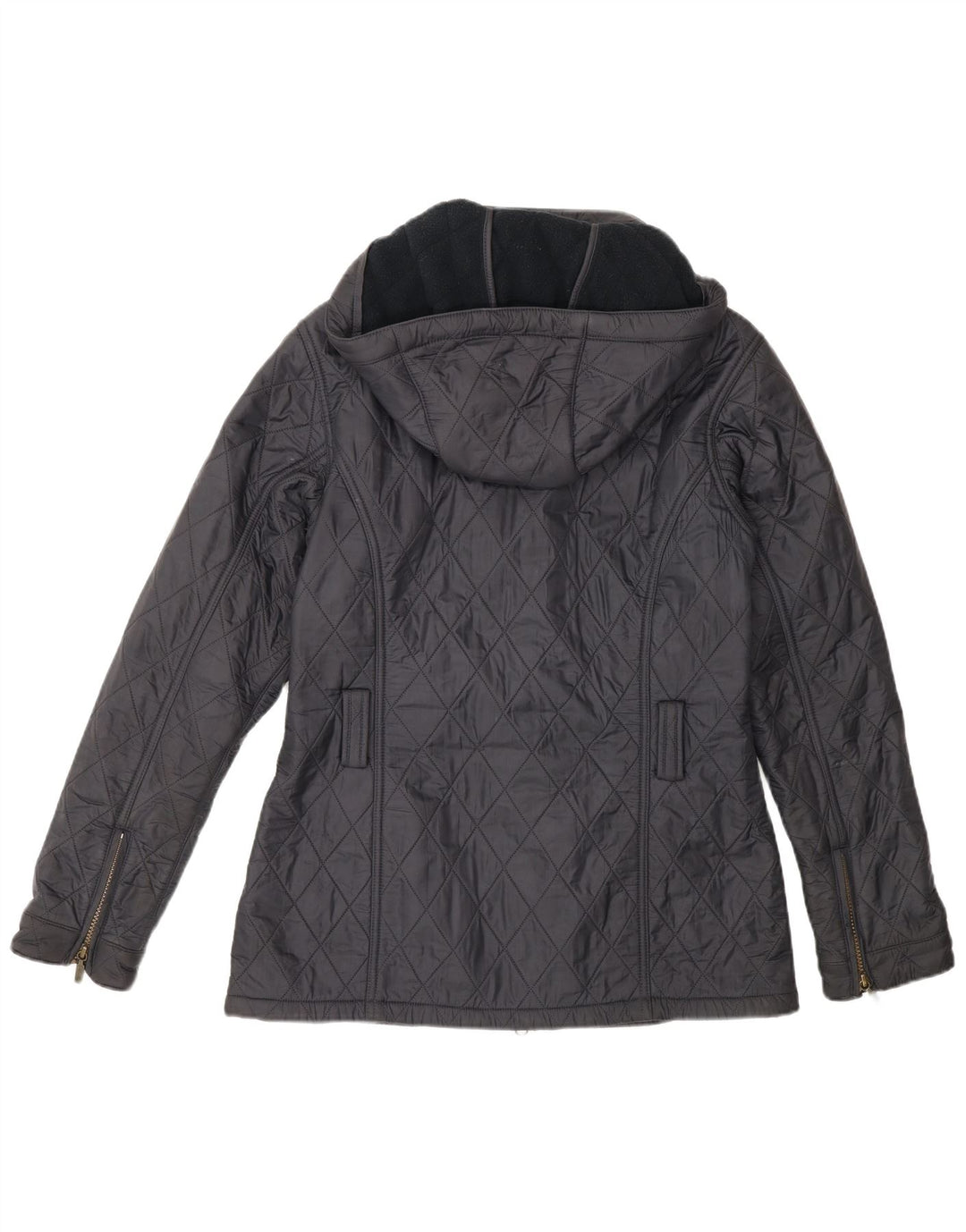 Giacca trapuntata con cappuccio da donna Barbour UK 10 Small Poliammide grigia
