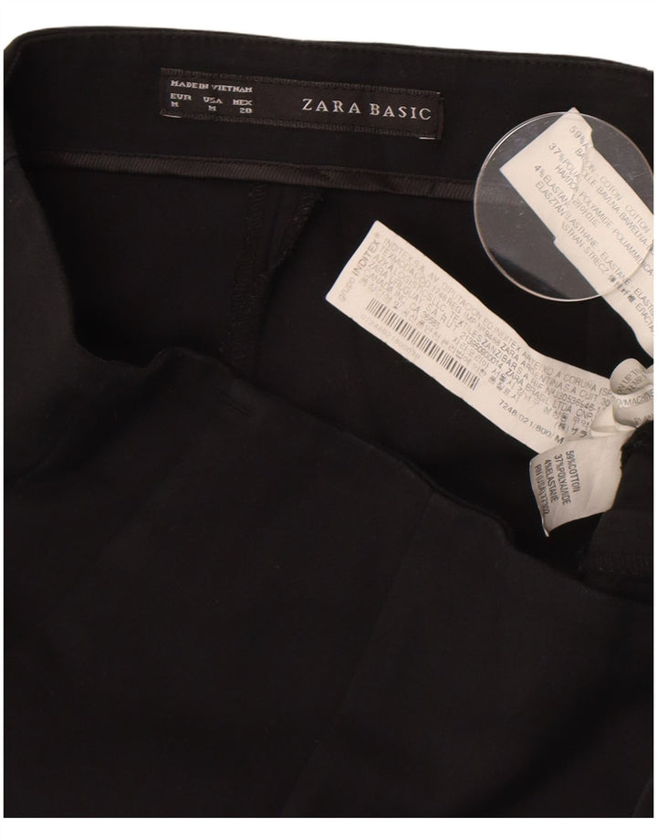 Pantaloni chino bootcut da donna Zara medi W28 L32 cotone nero