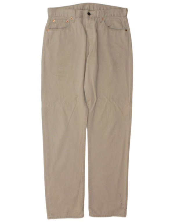 Levi's Uomo 551 Pantaloni casual dritti W34 L34 Cotone Beige