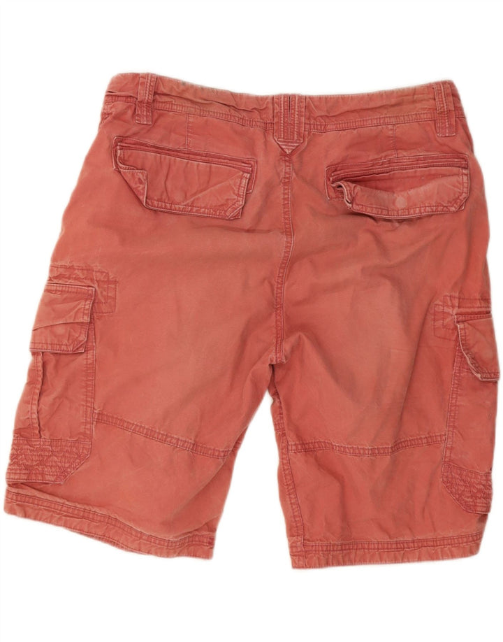 Pantaloncini cargo da uomo Fat Face W36 grandi in cotone rosso