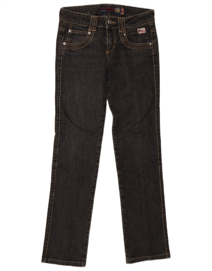Jeans dritti da donna Roy Rogers W24 L29 cotone blu navy
