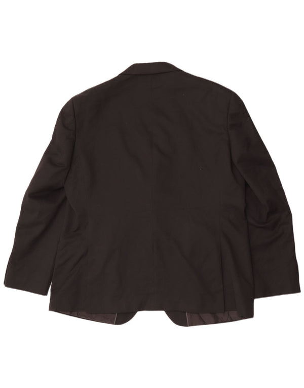 Giacca blazer a 2 bottoni da uomo Marks & Spencer UK 46 XL poliestere nero