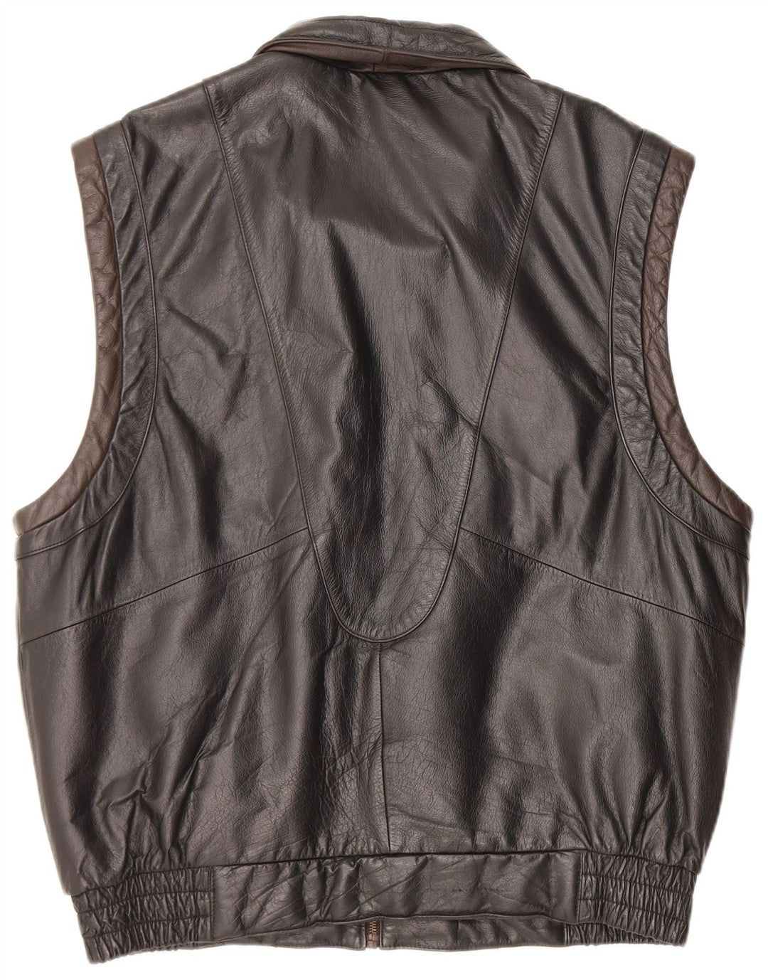 Gilet in pelle da donna Enrico Gorlani UK 38 medio nero