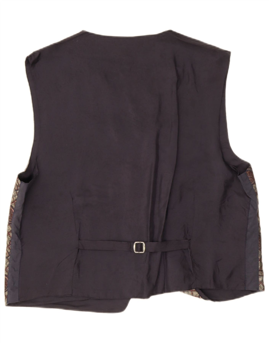 Gilet vintage da uomo con motivo astratto, grande, grigio retrò
